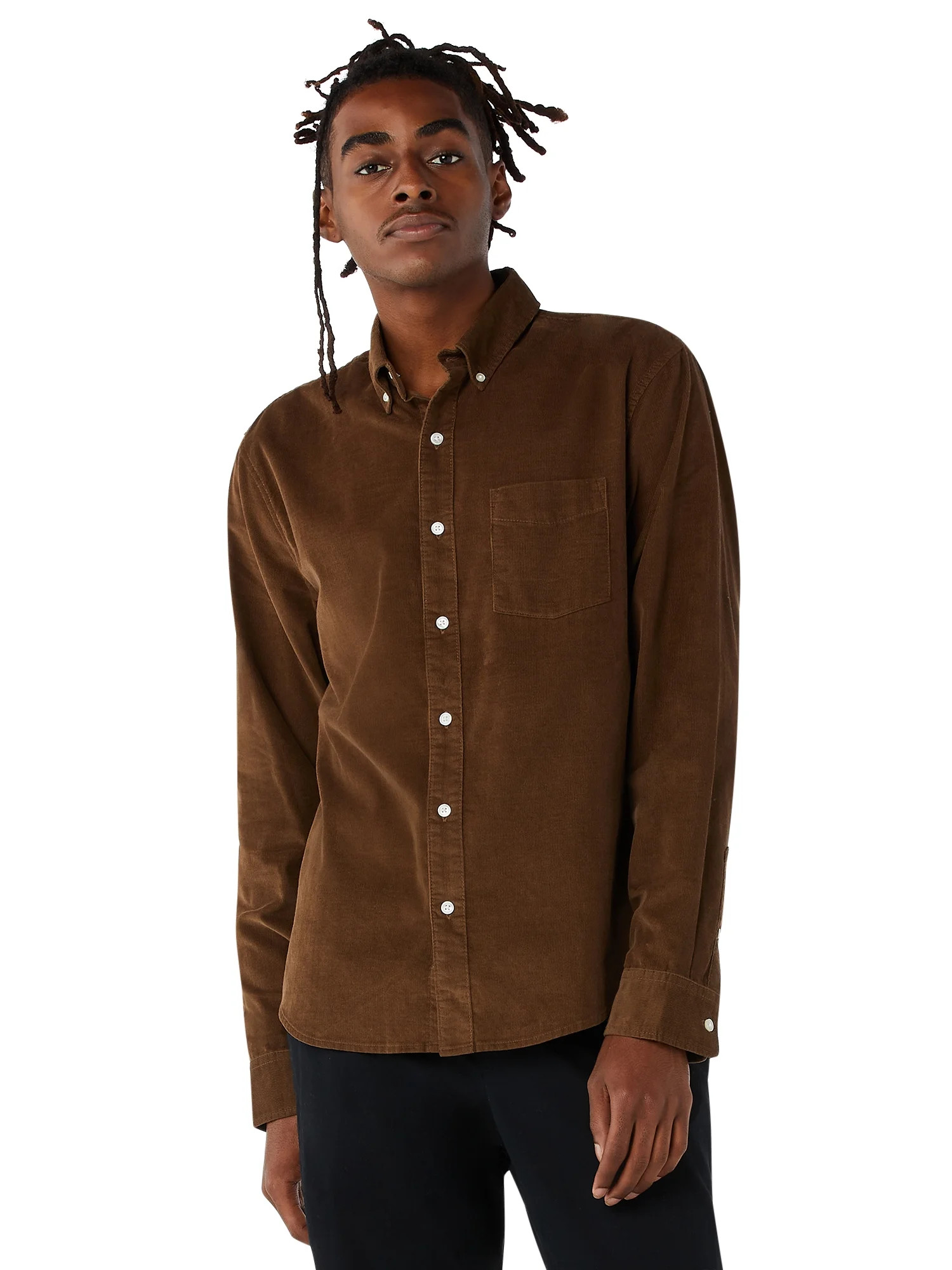 Free Assembly Men's Everyday Corduroy Shirt | Walmart (US)