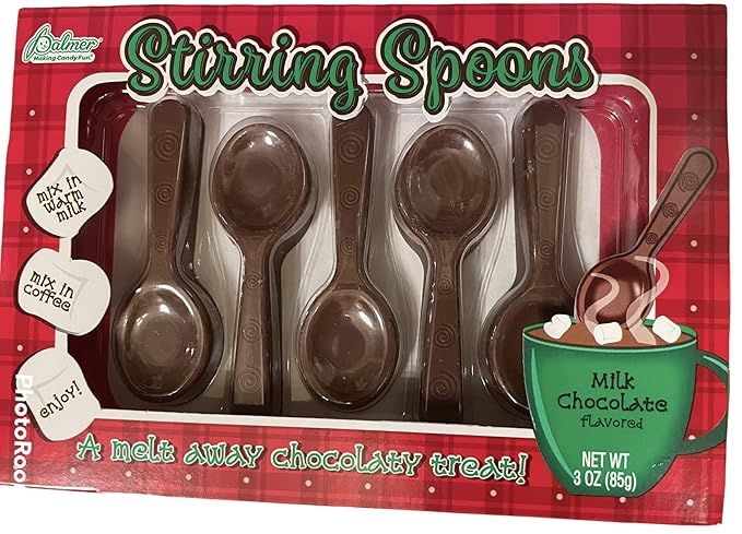 Chocolate Stirring Spoons Milk Chocolate Covered | Amazon (US)