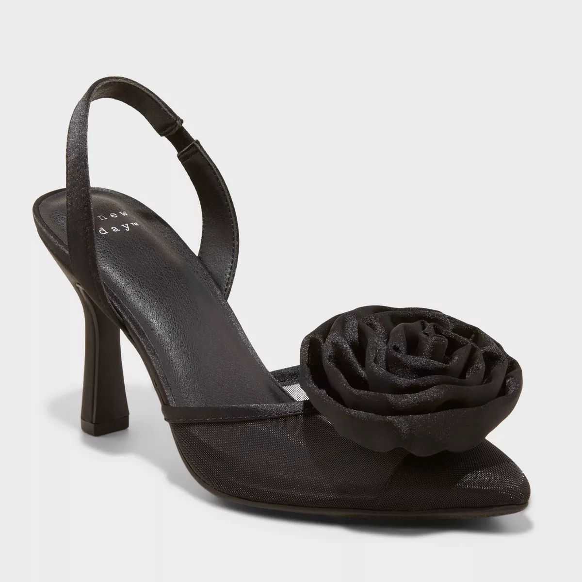 Women's Fleur Florette Slingback Pumps - A New Day™ Black 11 | Target