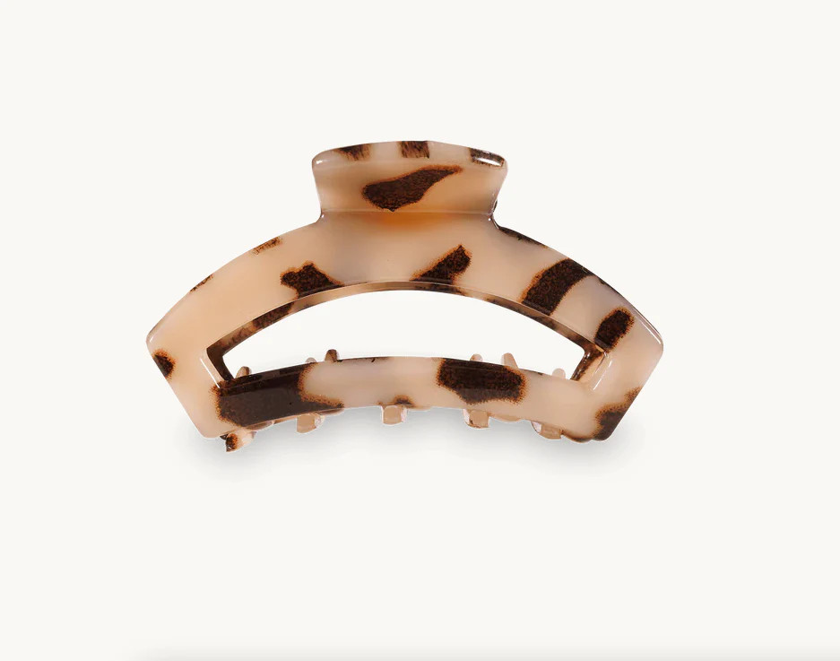 Teleties Tiny Open Hair Clip - Blonde Tortoise - Tiny Brown | BuddyLove