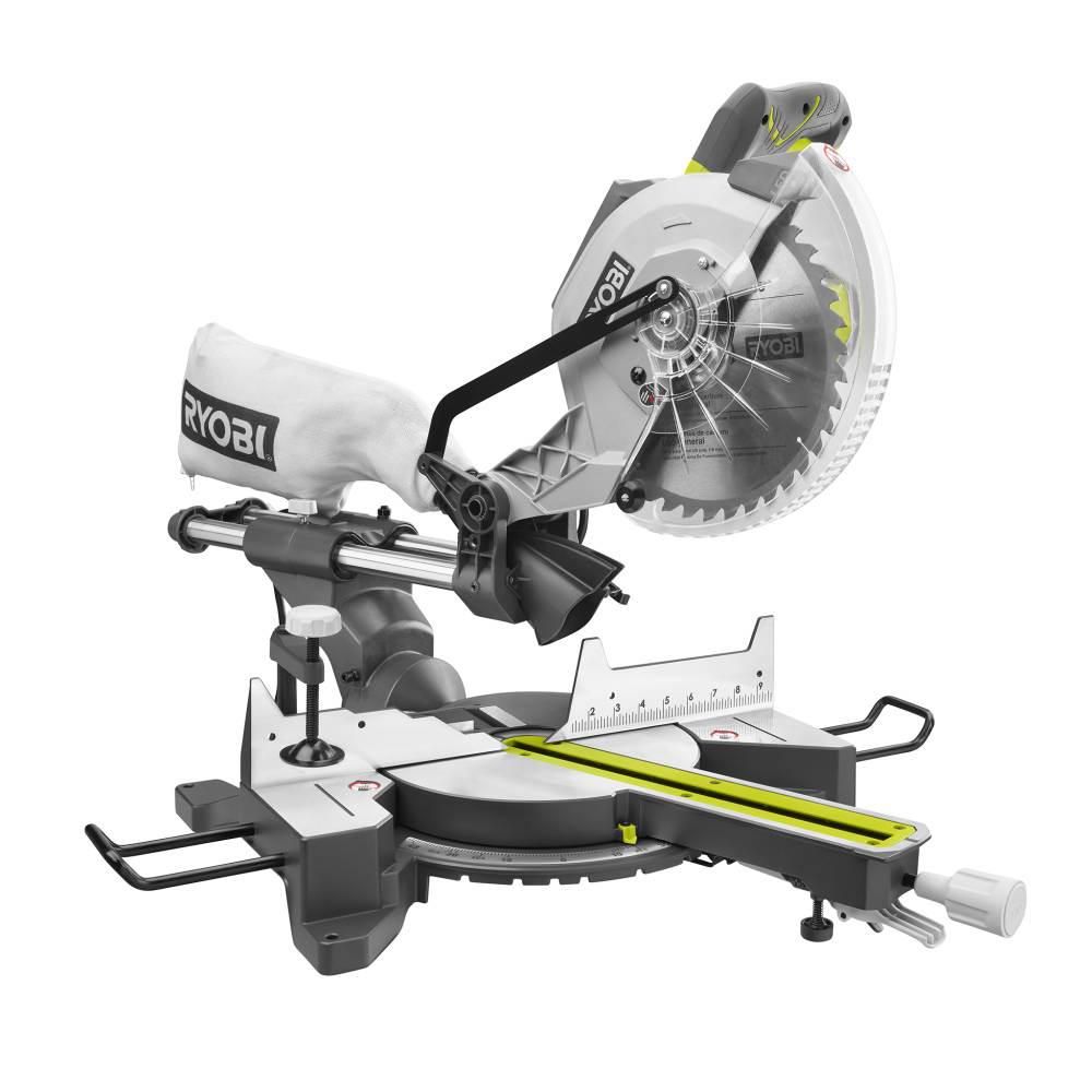 RYOBI 15 Amp 10 in. Sliding Compound Miter Saw-TSS103 - The Home Depot | The Home Depot