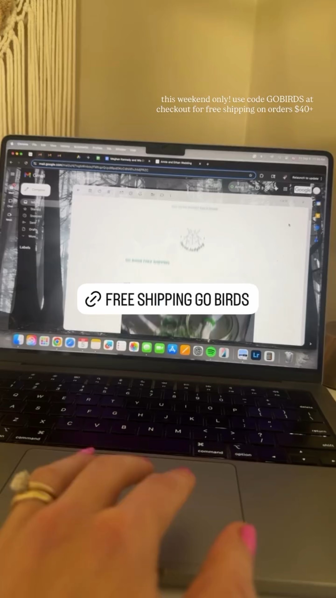 this weekend only! use code GOBIRDS at checkout for free shipping on orders $40+