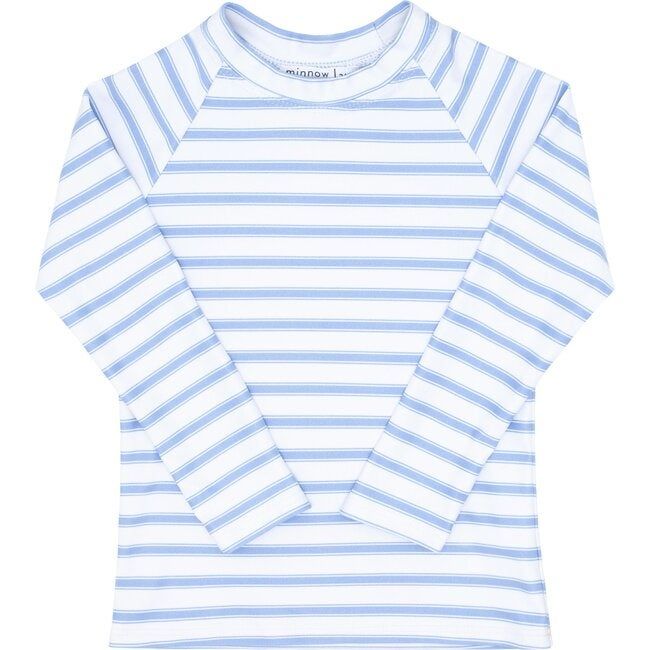 Minnow | Unisex Boca (Blue Stripe Rashguard, Size 5-6Y) | Maisonette | Maisonette