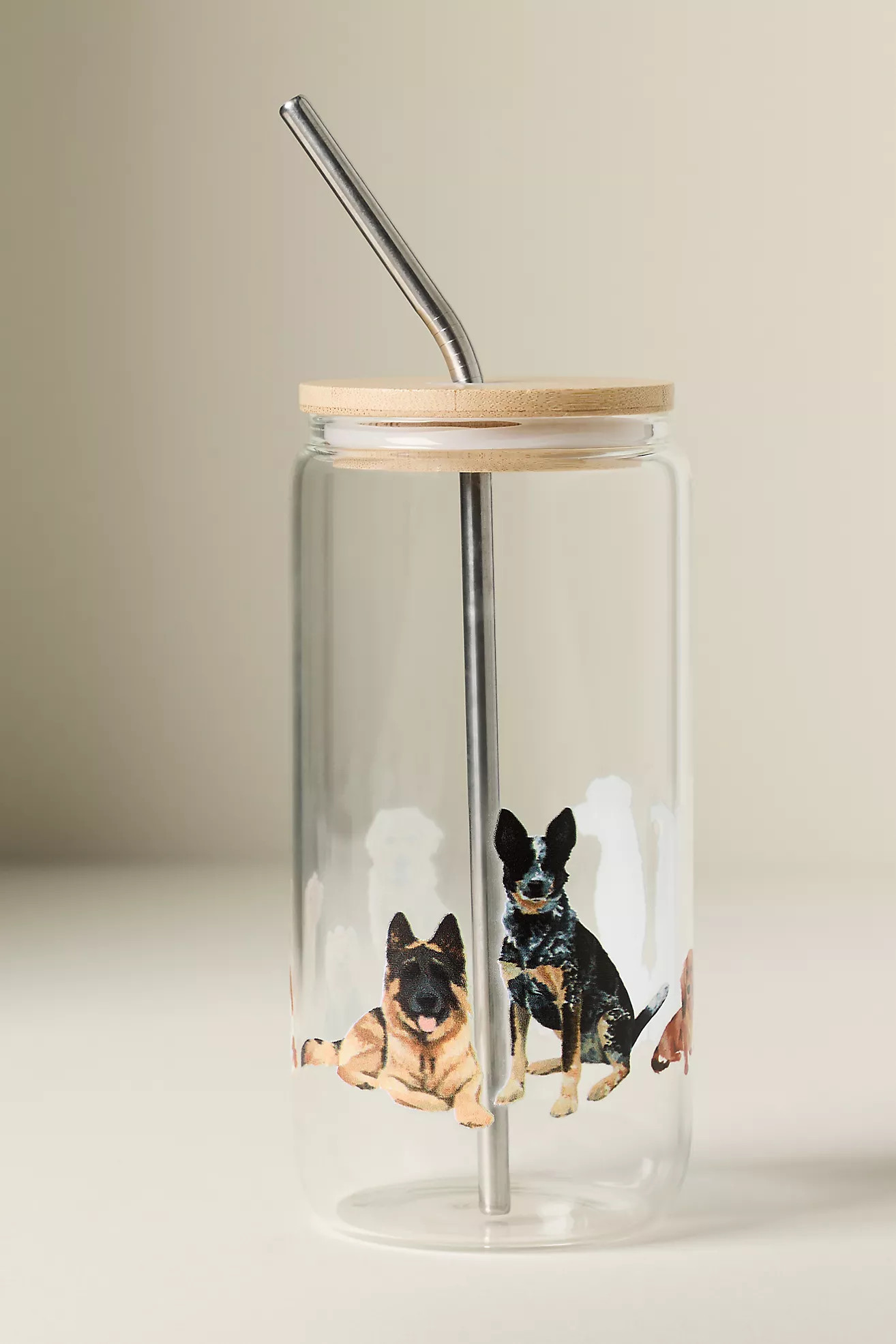 1canoe2 Dog Icon Glass Tumbler with Lid | Anthropologie (US)