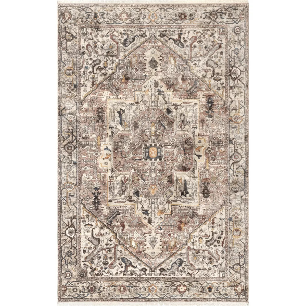 nuLOOM Harriet Vintage Medallion Fringe Area Rug | Target