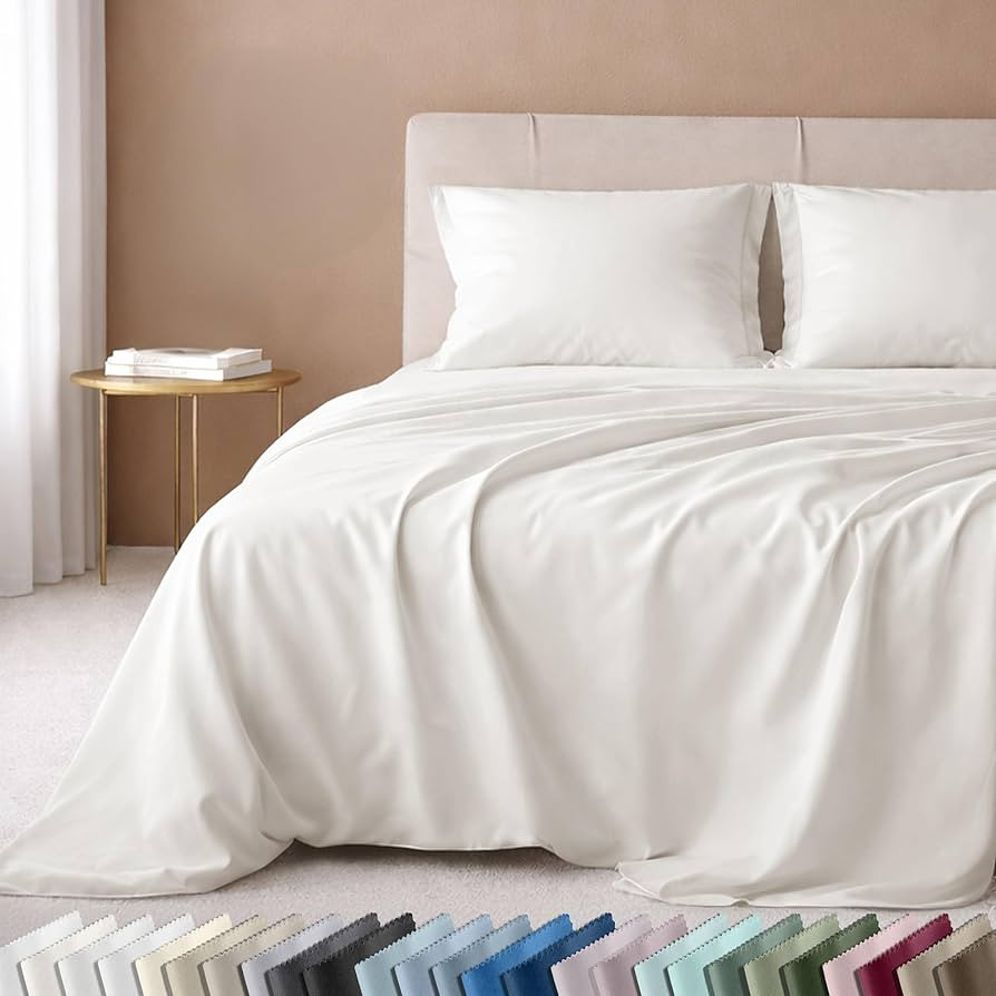 California Design Den Queen Size Sheet Set - Luxuriously Soft 600 Thread Count Sateen, 100% Cotto... | Amazon (US)