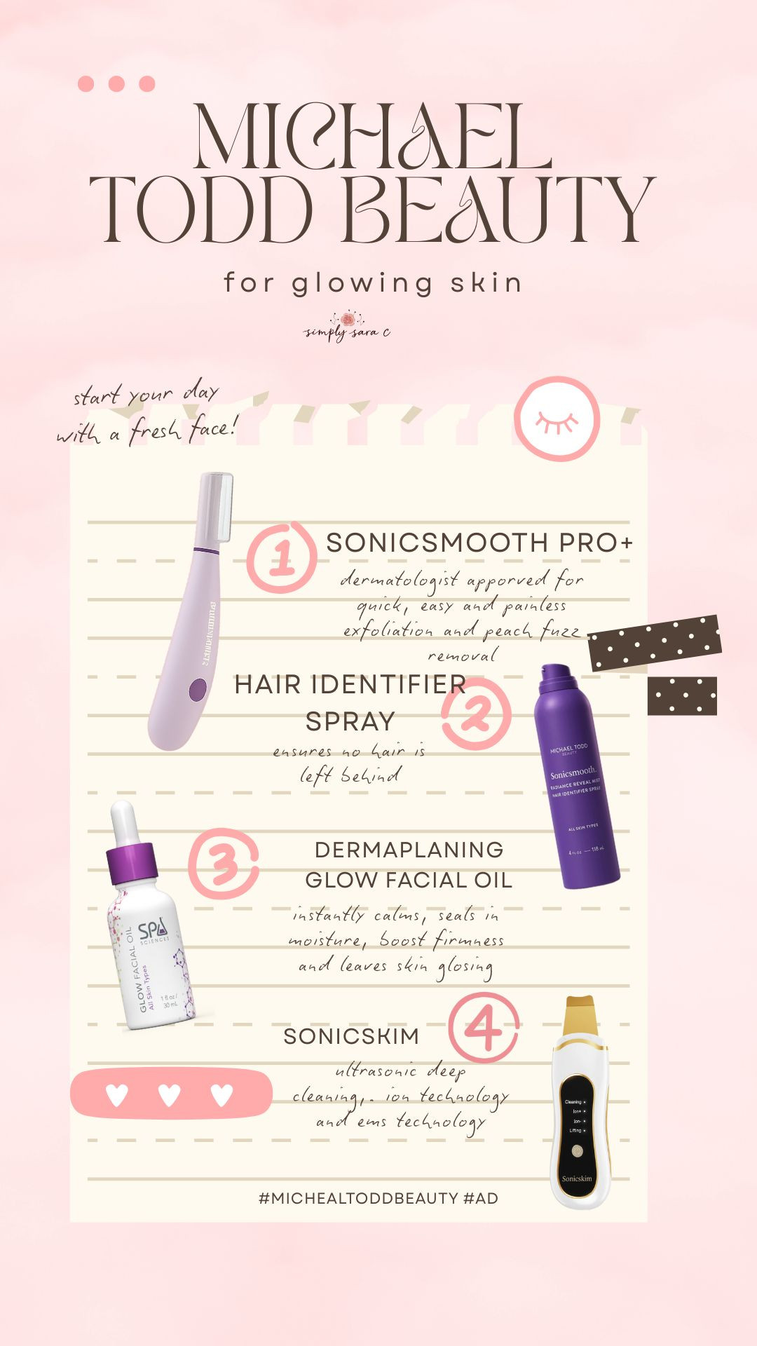 Michael Todd Beauty has all the skin tools that you need to start your year off with glowing skin!  From the Sonicsmooth Pro + to the LUMOS IPL to be hair free by summer - they have everything you could need! 

The Dermaplaning Glow Facial Oil is so moisturizing and smells like you just got a $$$ facial from the spa!  Let me know which items you want to try below!

Gifted Products from @MichaelToddBeauty 

#MichaelToddBeauty #winterskincare #beautyessentials #glowingskin #ad 

 #LTKGiftGuide #LTKFindsUnder100 #LTKBeauty