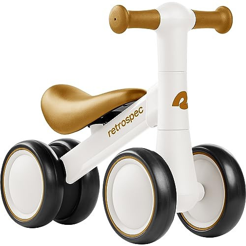 Retrospec Cricket Baby Walker Balance Bike with 4 Wheels for Ages 12-24 Months - Toddler Bicycle Toy for 1 Year Old’s - Ride On Toys for Boys & Girls | Amazon (US)