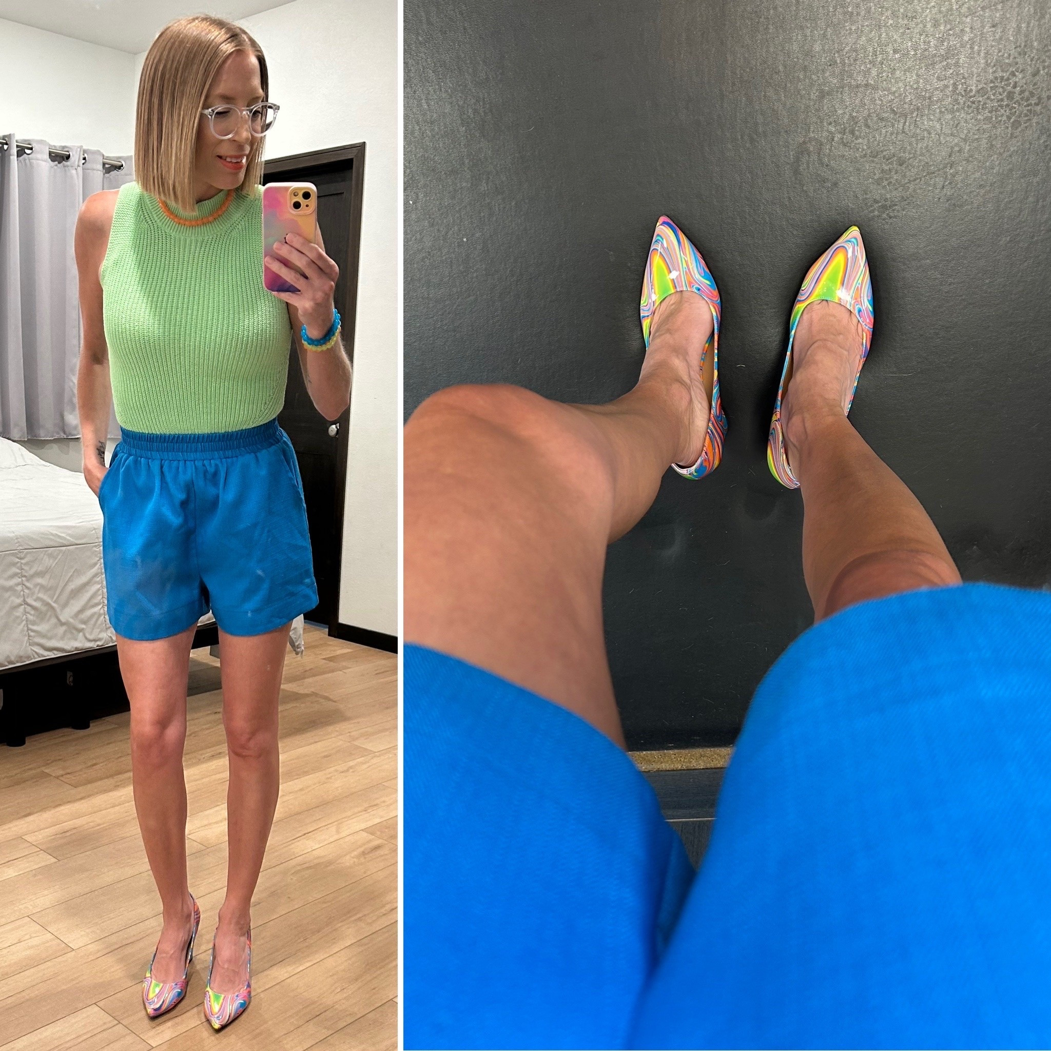 Fun spring colorful heels, sure to go w/ everything in your closet!
