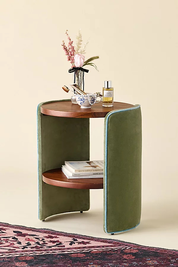 Jane Round Upholstered Storage Nightstand | Urban Outfitters (US and RoW)