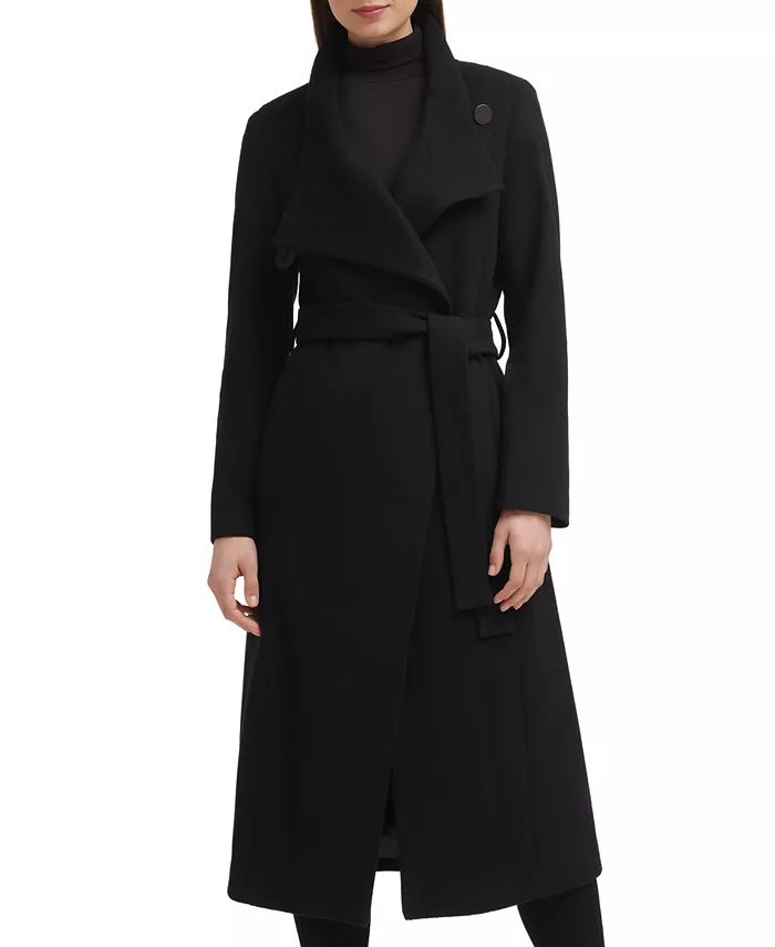 Kenneth Cole Women's Asymmetric Belted Maxi Coat & Reviews - Coats & Jackets - Women - Macy's | Macys (US)