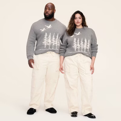 Adult Big & Tall Mid-Rise Straight Leg Slouchy Cargo Pants - Woolrich x Target Cream 2XLT | Target