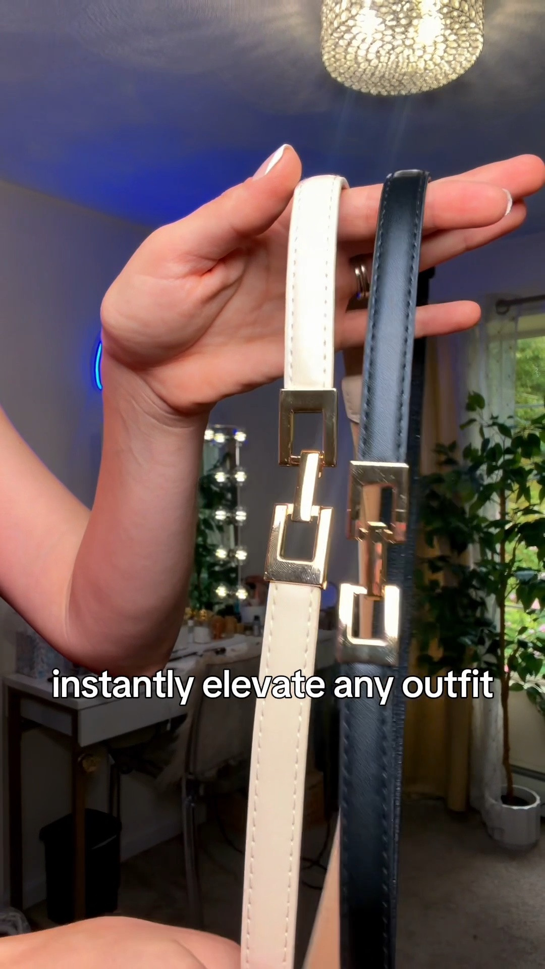 Swapping simple accessories for structured gold-hardware belts is my go-to strategy for looking put-together in seconds.

⁠#capsulewardrobe #styleinspiration #classicstyle #ltksale⁠