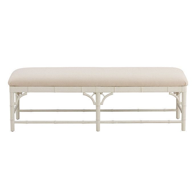 Dayna Bench with Sandberg Parchment Seat | Ballard Designs | Ballard Designs, Inc.