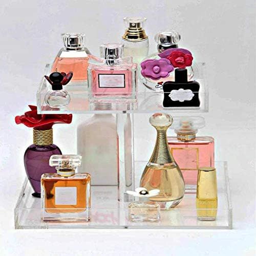 Perfume Organizer Display Tray Acrylic Handmade Large Vanity Trays Makeup Storage Holder Bathroom... | Amazon (US)