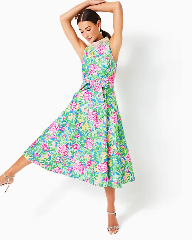 Lilly Pulitzer x Badgley Mischka Willa Halter Dress | Lilly Pulitzer