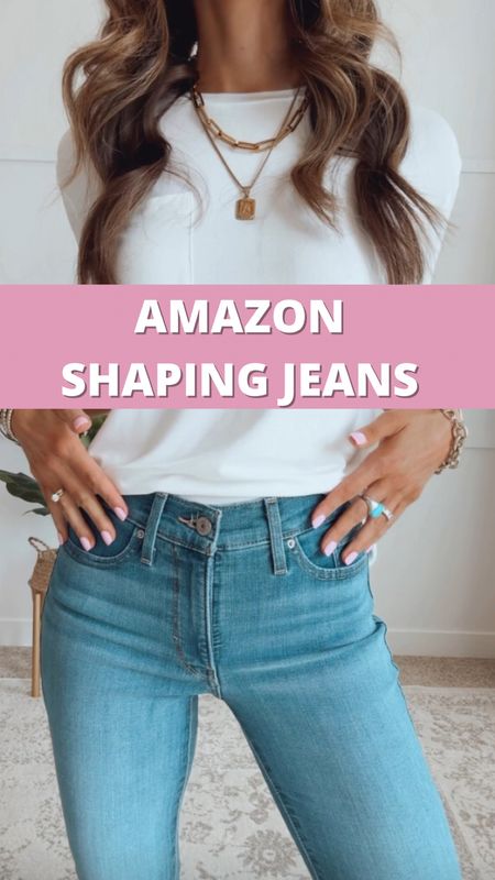 ✨POV: You found the comfiest shaping stretchy jeans UNDER $50

✨They’re super stretchy and make your bum look great!! 

✨Pair with boots, sandals, sneakers, mules, or flats! 

✨I’m wearing my true to size, 25 regular length.

#LTKStyleTip #LTKFindsUnder100 #LTKFindsUnder50