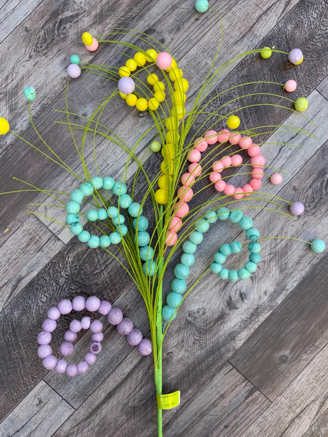 Curly Ball Spray, Spring Spray, Floral Spray, Floral Pick, Spring Pick - Etsy | Etsy (US)