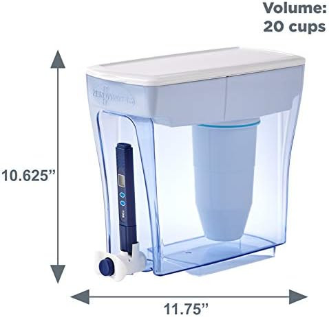 ZeroWater 20 Cup Ready-Pour Dispenser Water Filter Pitcher, clear | Amazon (US)