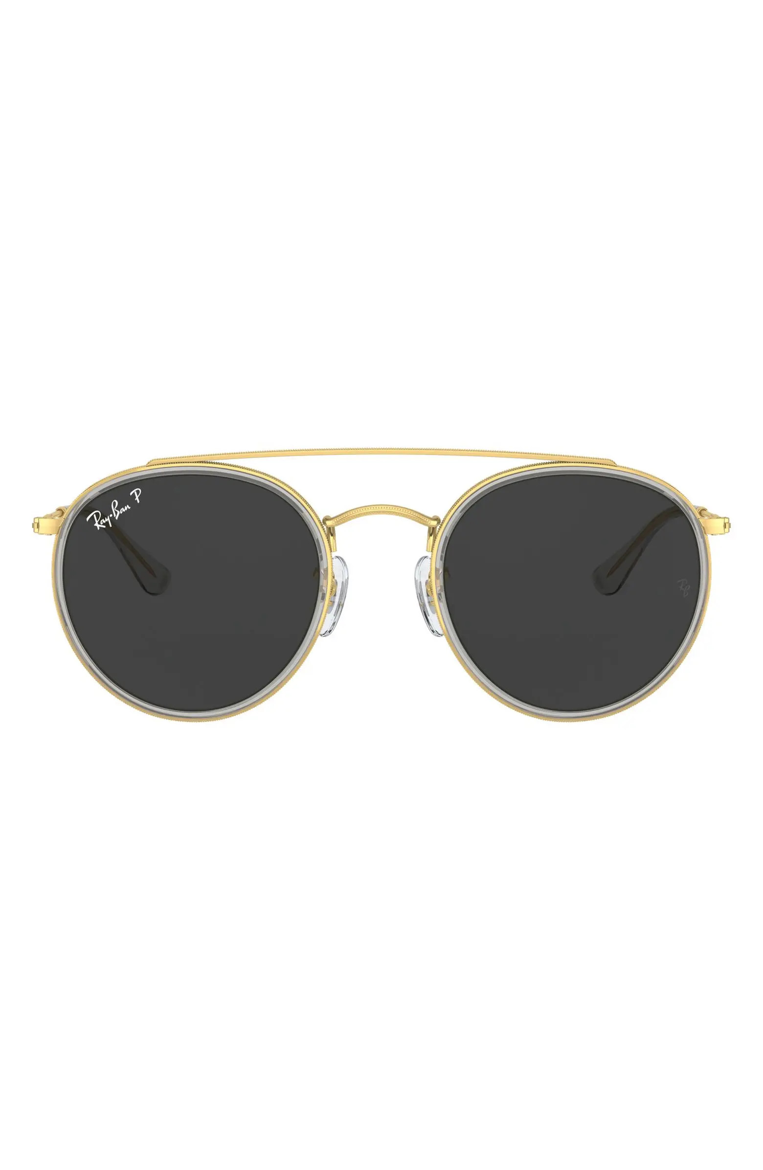 51mm Polarized Round Sunglasses | Nordstrom