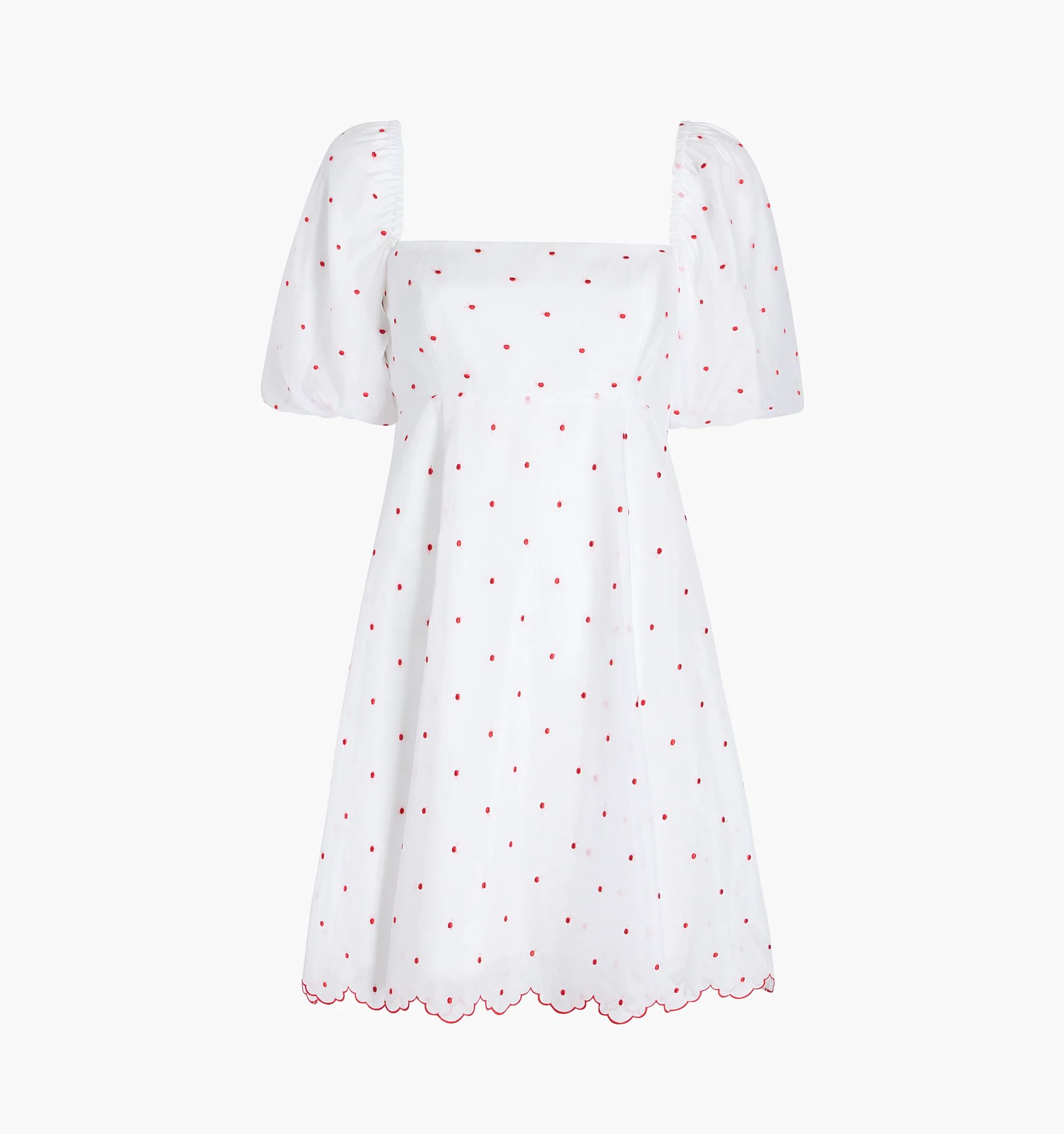 The Matilda Mini Dress - Cherry Organza Dot | Hill House Home