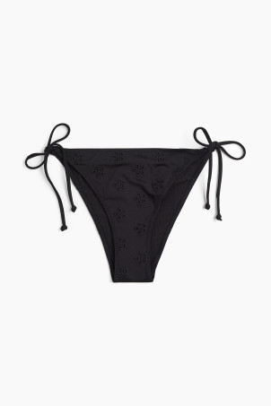 Padded Triangle Bikini Top - Halterneck - Black/Floral - Ladies | H&M US | H&M (US + CA)