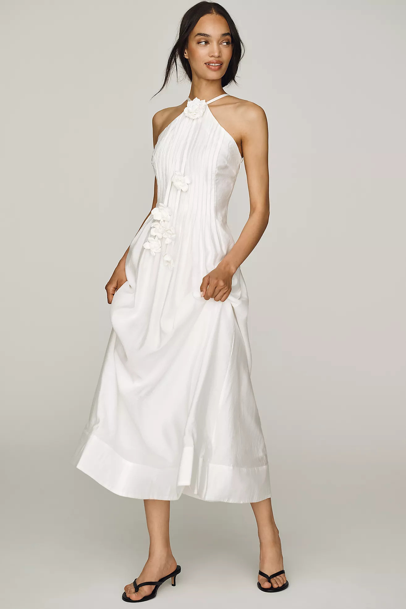 English Factory Crochet Halter Dress | Anthropologie (US)