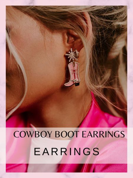 Cutest cowboy boot earrings! Great for a the Taylor Swift Concert! Also a Nashville outfit , country concert , spring outfit and more! 

#LTKFind #LTKSeasonal #LTKFestival #LTKunder100 #LTKunder50 #LTKstyletip