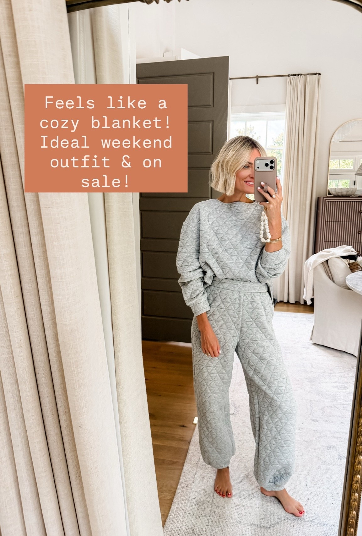 This lounge set is going to be a go-to for me this fall! It’s so comfortable & currently on sale! Wearing XS! 

Loverly Grey, matching set, lounge set, loungewear, fall outfit, old navy, Labor Day sales