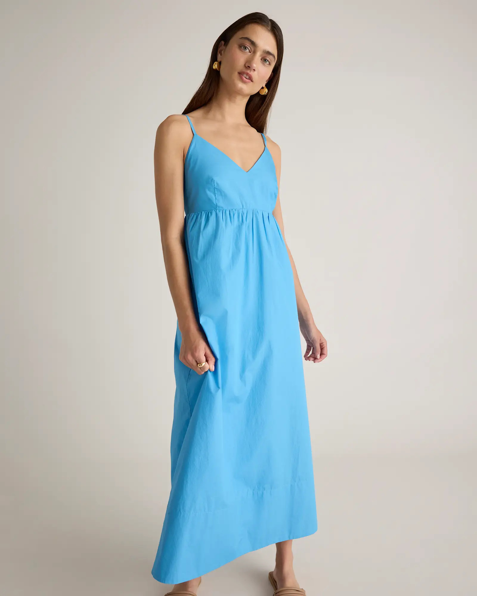 100% Organic Cotton Sleeveless Maxi Dress | Quince