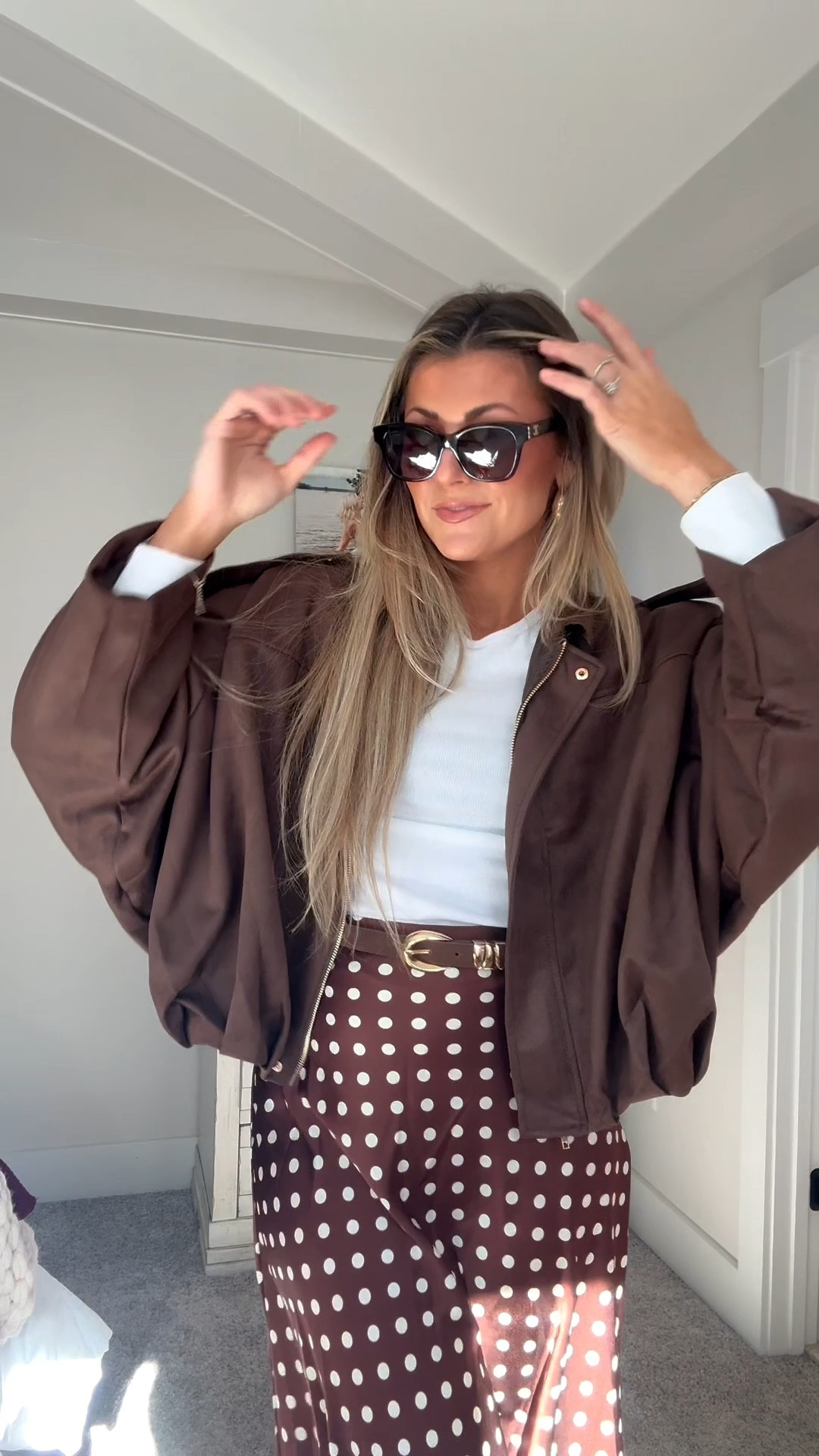 Fall outfit ideas day 3/5🐻🤎
Jacket size M
Skirt size M 
Shirt size M 
#thanksgivingoutfit #falloutfit 

#LTKFindsUnder50 #LTKSeasonal #LTKStyleTip