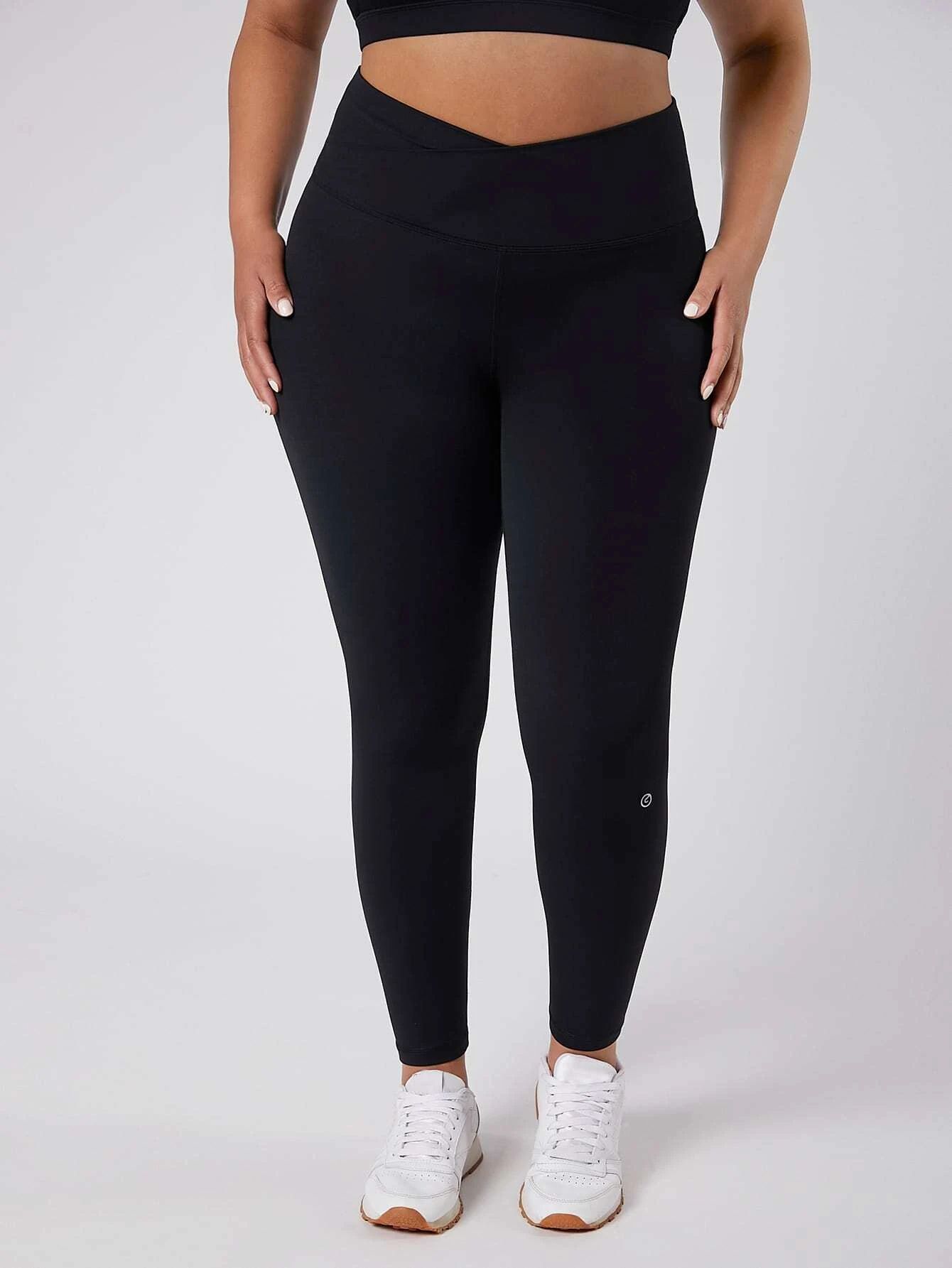 GLOWMODE FeatherFit™ Crossover Leggings | SHEIN