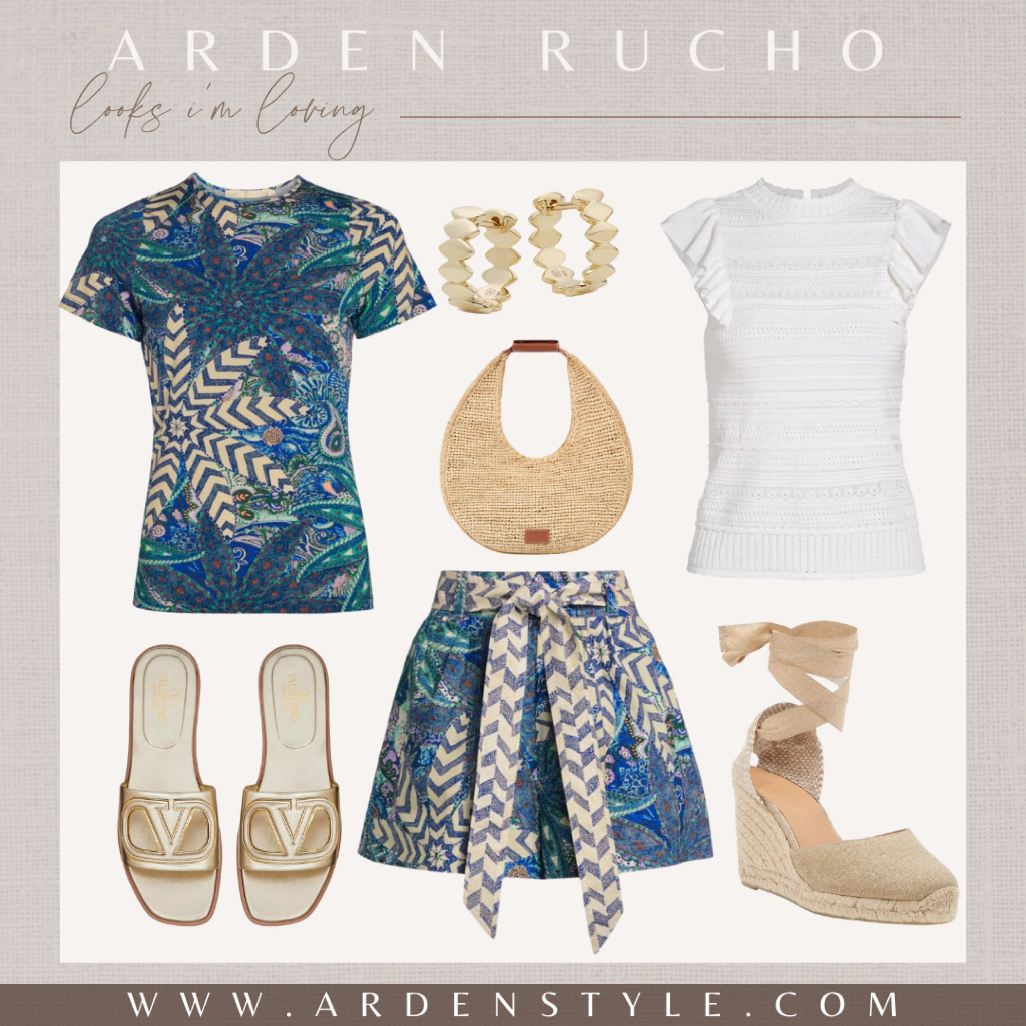 Looks I’m loving from Saks. These shorts are just so good and I love that there is a matching top of you chose to style that way. Or you could easily swap for a white top. Pair with some sandals or espadrilles. 

#LTKstyletip #LTKshoecrush #LTKover40