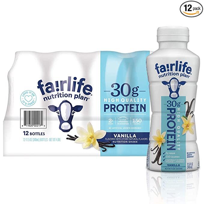 Fairlife Nutrition Plan Vanilla (11.5 fl., oz. 12pk) | Amazon (US)