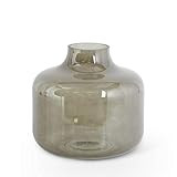 K&K Interiors 16618B-1 9 Inch Green Transparent Glass Vase | Amazon (US)