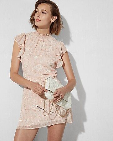 Refined Romance: Floral Dress + Quilted Bag | Express
