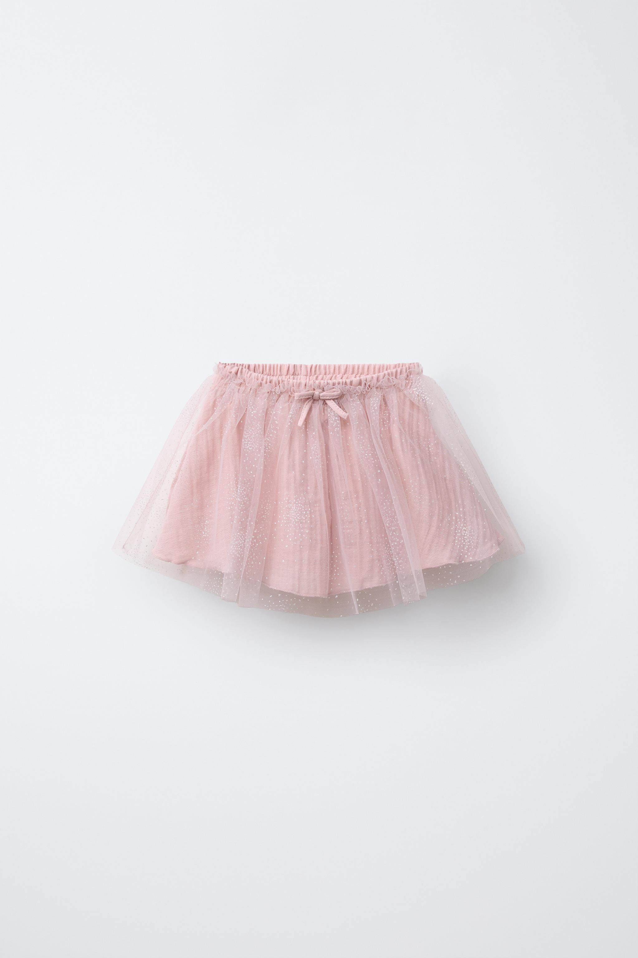 GLITTER TULLE SKIRT WITH BOW | Zara US