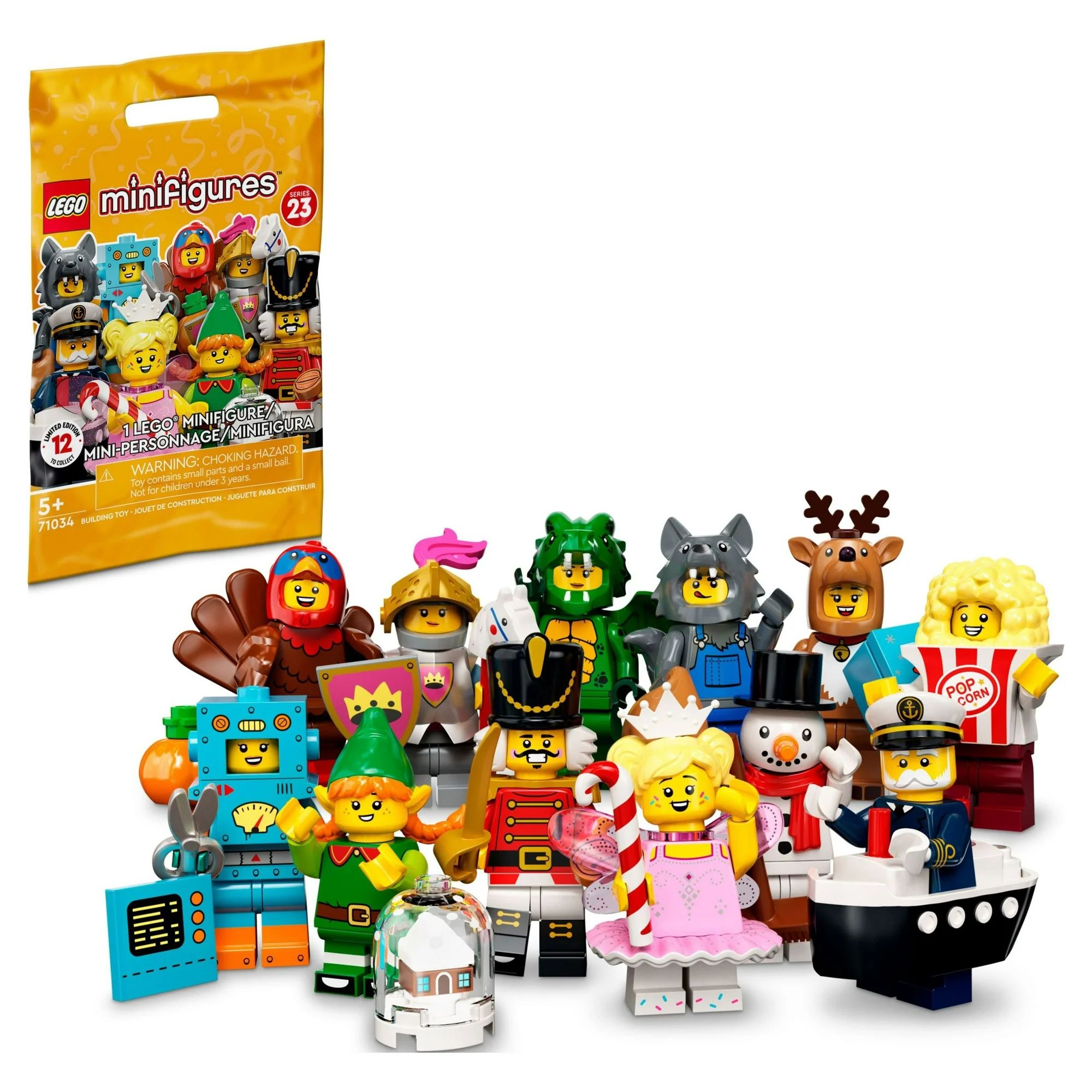 LEGO Minifigures Series 23 71034 Limited-Edition Building Toy Set (1 of 12 to collect) (One Rando... | Walmart (US)