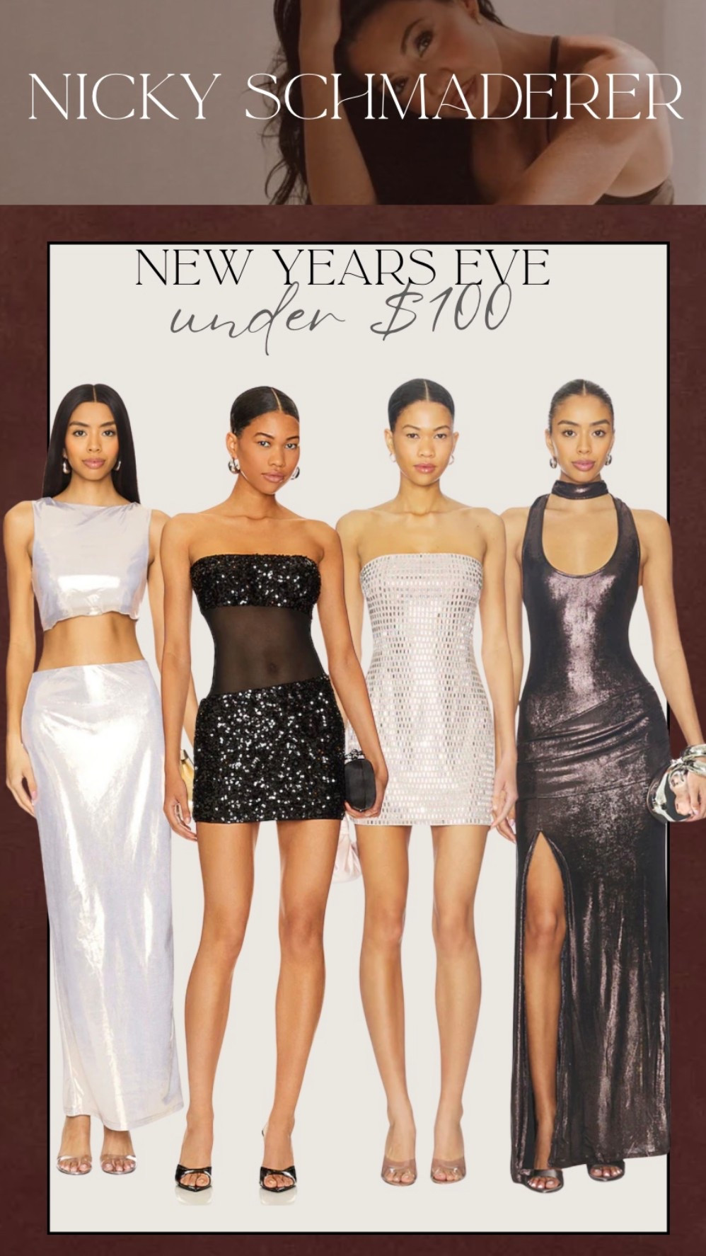 Revolve under $100 dresses for new years! These are all so good!!

Silver dress
Party dress 


#LTKootd #LTKGiftGuide #LTKHoliday