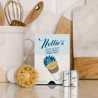 Nellie's Dish Stick Dishwashing Brush with 2 Dish Butter Soap Sticks | Target
