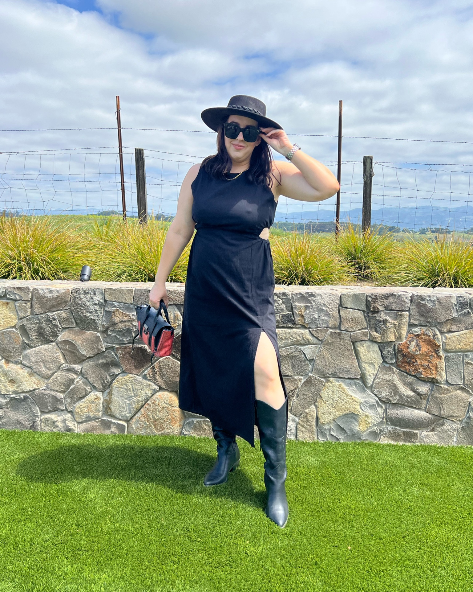 Country concert outfit / summer outfit / festival outfit / cotton dress / wine country outfit / Napa outfit / western boots / cowboy boots / travel outfit 

#LTKMidsize #LTKShoeCrush #LTKTravel