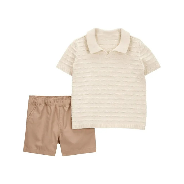 Carter's Child of Mine Baby and Toddler Boy Outfit Short Set, 2-Piece, Sizes 12M-5T | Walmart (US)