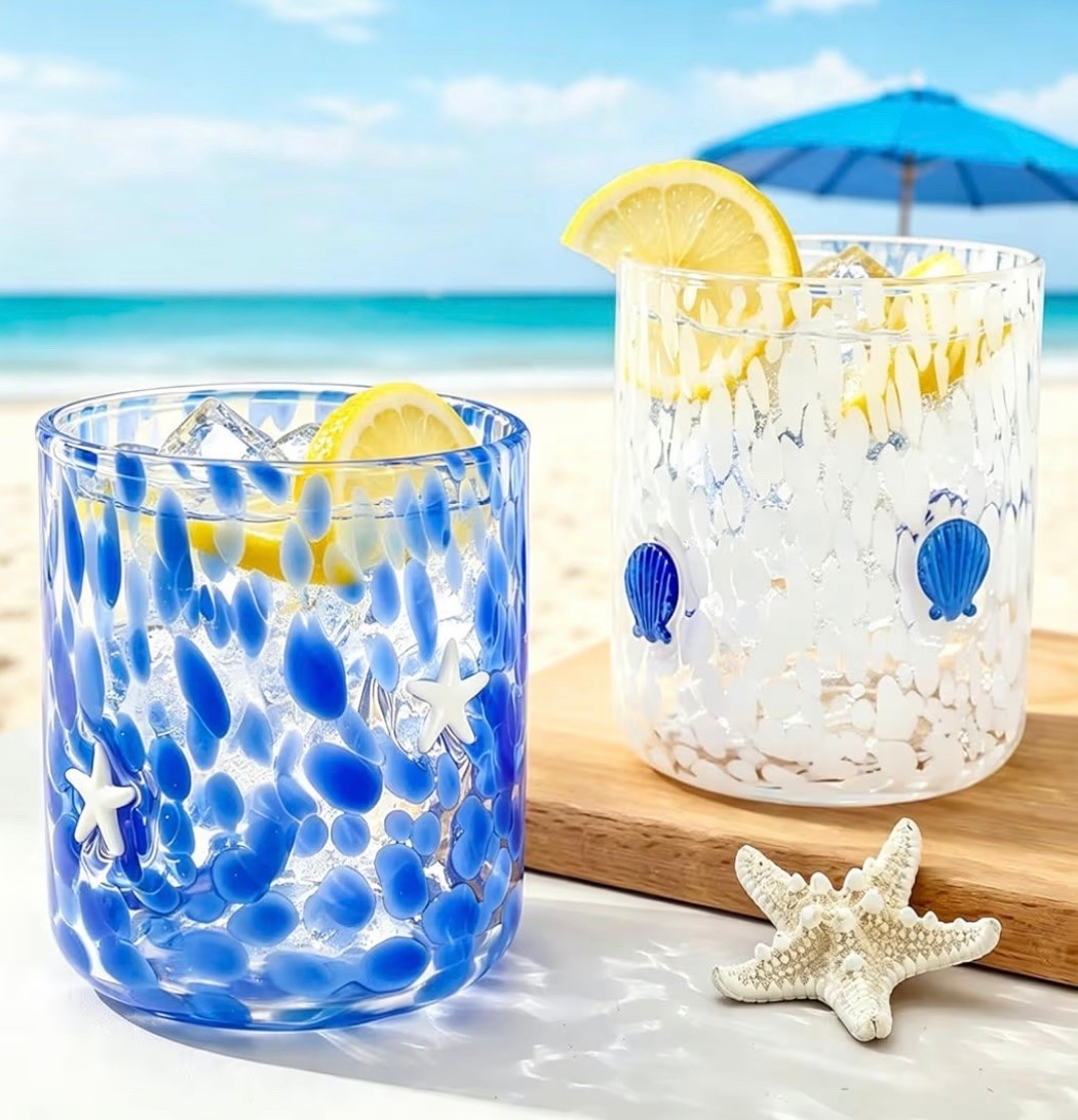 Icon glasses continue to be super popular, and this fun duo is now available at Amazon! These give all the Summer feels and are perfect for cocktails, mocktails or any beverage. Love the colors 💙🤍

#LTKSeasonal #LTKSaleAlert #LTKHome