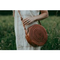 Leather Crossbody/Hand Tooled Mexican Leather Purse/Circle Bag/Ethical Bag/Boho/Mexican Bag/Brown Leather/Vintage/Artesanias/Bolsa Mexicana | Etsy (US)