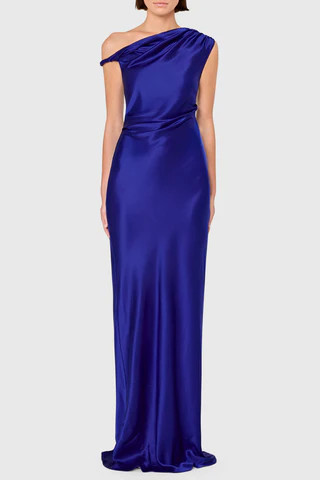 Amanda Uprichard Modesto Maxi in Ultramarine - Size XS | Amanda Uprichard