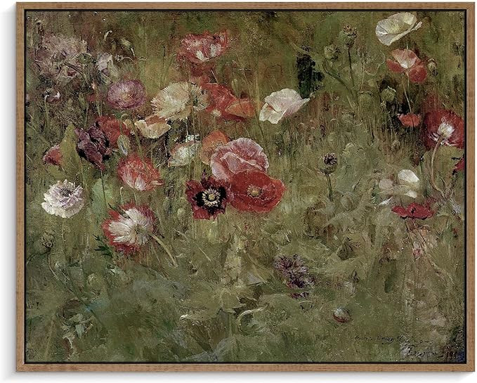 Pinetree Art Framed Canvas Wall Art for Living Room Decor, Classical Floral Scenic Painting Wall ... | Amazon (US)