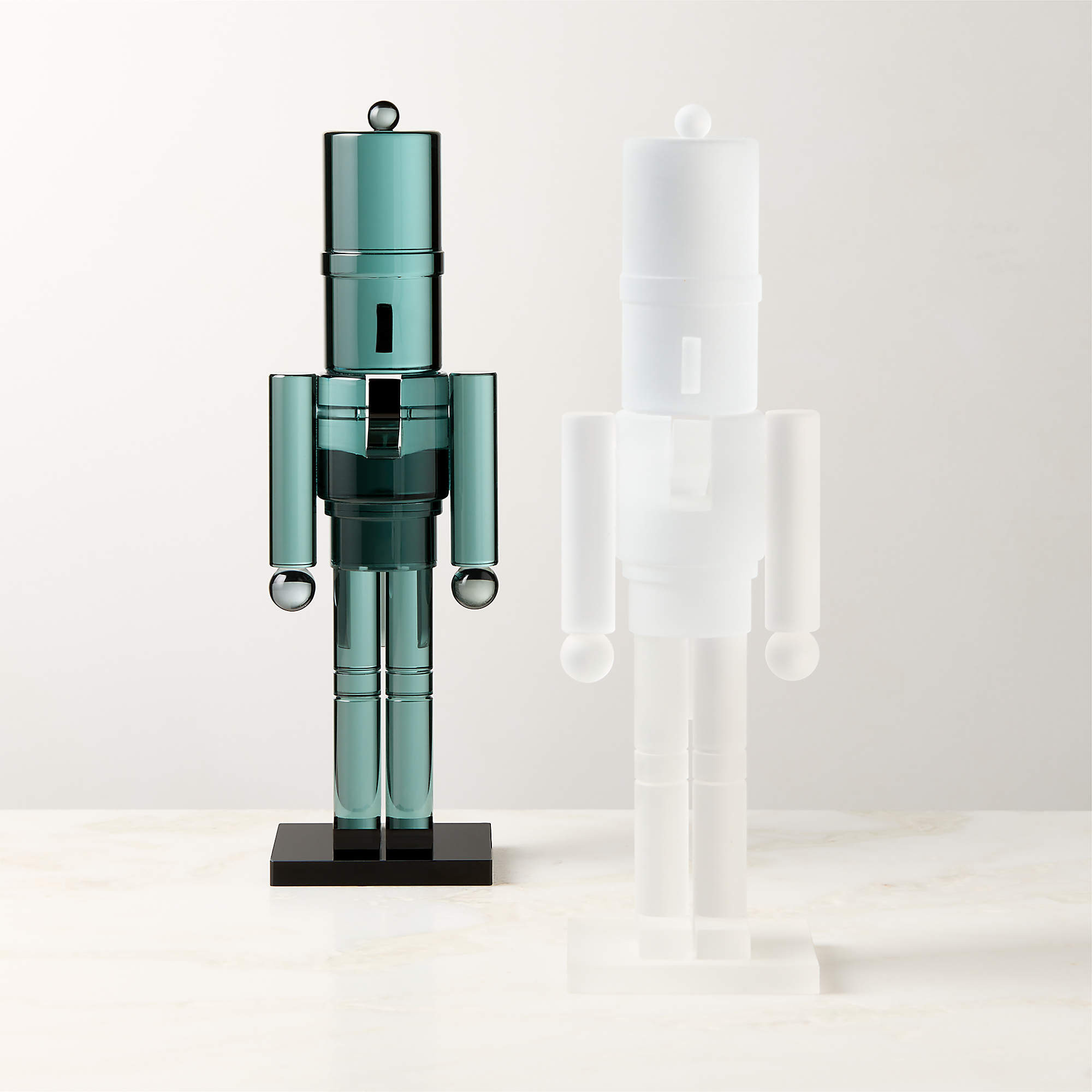 Green Acrylic Christmas Nutcracker 11.5" + Reviews | CB2 | CB2