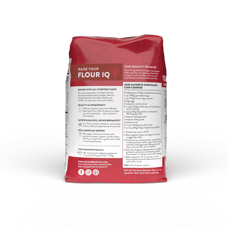 King Arthur, All Purpose Unbleached Flour, Non-GMO Project Verified, Certified Kosher, No Preserv... | Walmart (US)