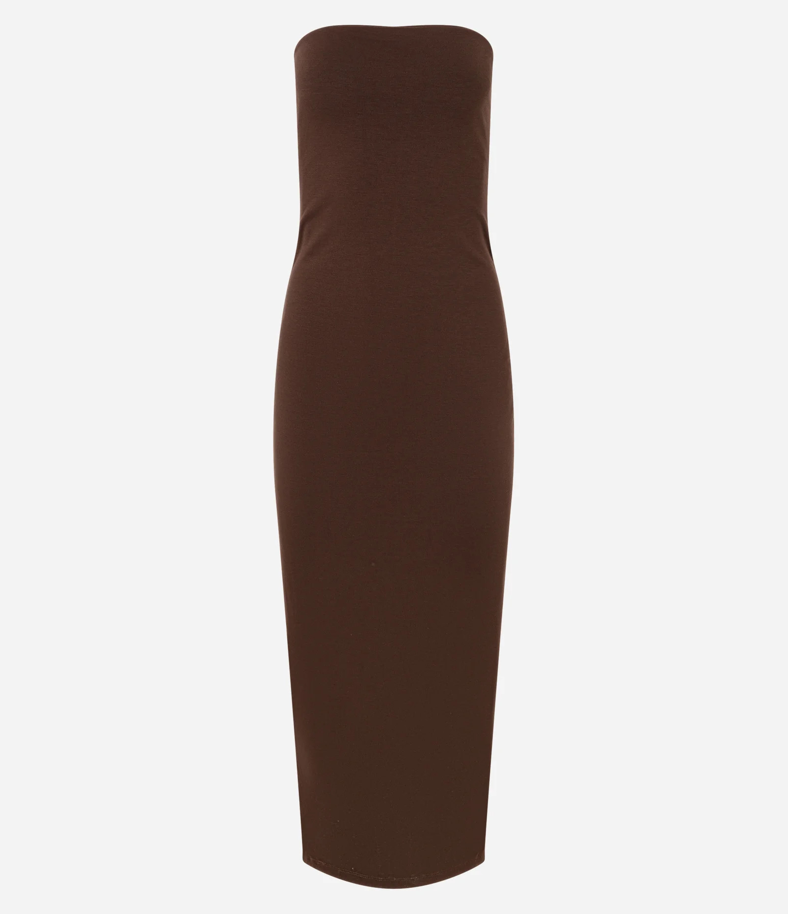 Vestido New Midi em Ponto Roma e Decote Tomara que Caia Preto - Lojas Renner | Renner (BR)