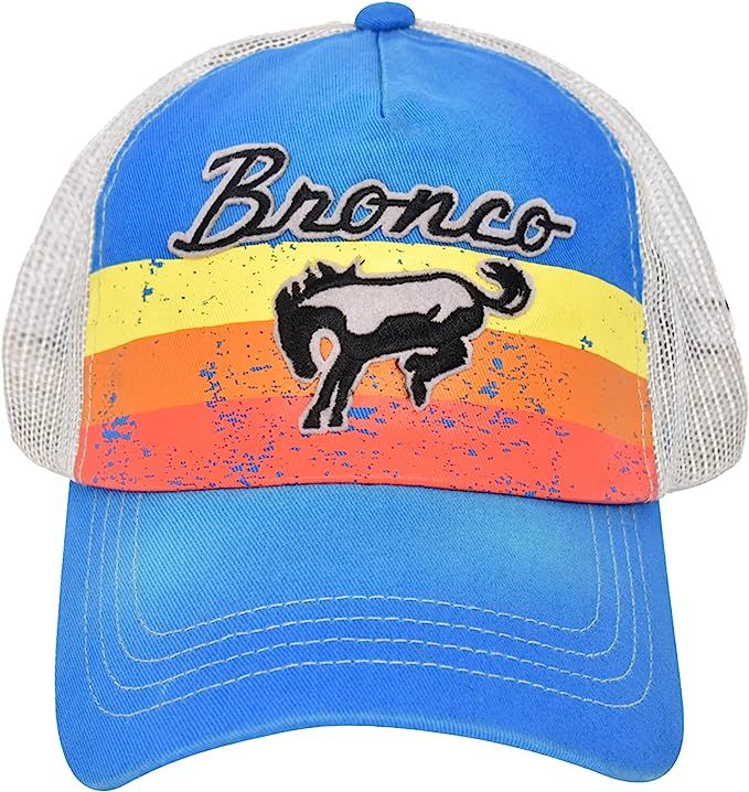 Concept One Ford Bronco Embroidered Logo Washed Cotton Adjustable Truck Hat with Curved Brim, Roy... | Amazon (US)